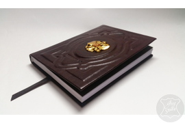 блокнот с гербом, кожаный ежедневник, блокнот из натуральной кожи, дорогой ежедневник купить