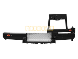 Задний силовой бампер серии Трофи на лифтованную УАЗ Буханка 2989, 3741, 3909, 2206, 3962, 3303, 39094 1965- (03.102.24)