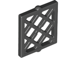 Pane for Window 1 x 2 x 2 Lattice Diamond, Black (38320 / 6234994)