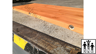 Помост для становой тяги со шпильками морёный