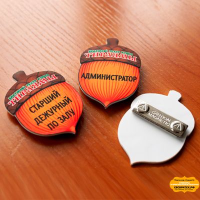 Бейдж (ПВХ)  с магнитом