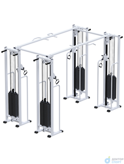 "Атлант-4" 100 кг двойной кроссовер с подвижными блоками