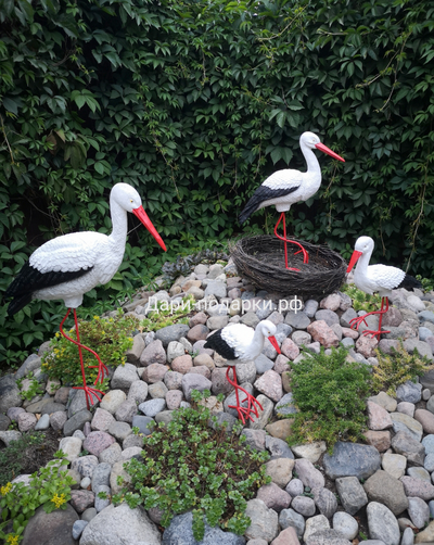 Аист 72*35см  1,1кг  полистоун Россия  1585/012665** Аист - является символом новой жизни. Согласно русским народным поверьям, аист - птица, приносящая счастье в Ваш дом. Также аист покровительствует рождению детей.