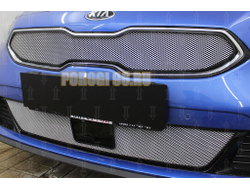 Защита радиатора KIA Ceed III 2018- chrome низ с датчиком ACC
