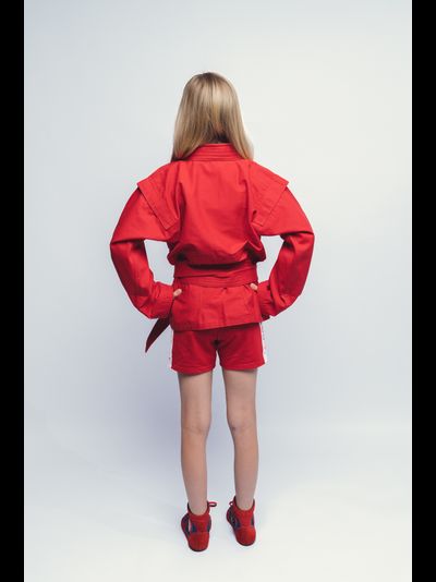 Куртка для самбо ВФС BRAVEGARD Победа Junior красная