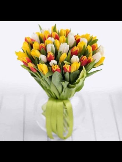 Микс из 51 тюльпана