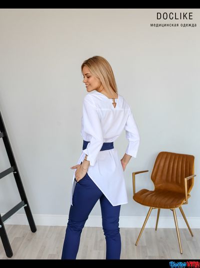 БЛУЗА DOCLIKE DL424 белая