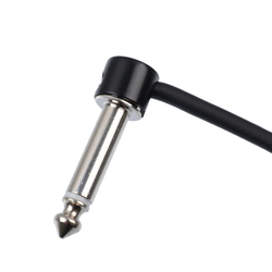 Разъем Jack 6,3 мм для DIY гитарных патчей БЕЗ ПАЙКИ («чёрная латунь»), пак 4 шт.