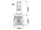 Светодиодные LED лампы для противотуманных фар PIAA HB4 (2800K)