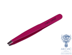 Пинцет для бровиста Nikk Mole классический (малина)