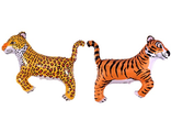 Шар 36 см Мини-фигура, Леопард/Тигр