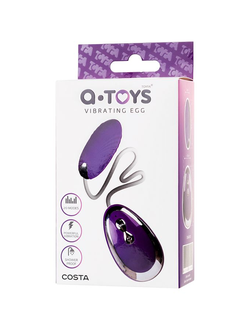 764010 ВИБРОЯЙЦО TOYFA A-TOYS COSTA, СИЛИКОН, ФИОЛЕТОВЫЙ, 6,5 СМ