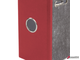 Папка-регистратор BRAUBERG, усиленный корешок, мраморное покрытие, 80 мм, с уголком, красная. 228029