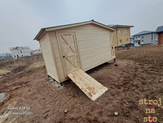 Хозблок с Дровником #45 (Размер 5-2-2.4м)