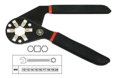 Ключ гаечный 12-20 мм универсальный зажимной (6", "Bionic Wrench"), AT47422