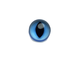 Глаза живые синие, кошачий зрачок, диаметр 20 мм, 1000 шт (Оптом)