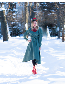 "Донское" базовое платье - укороченное, 100% крапива