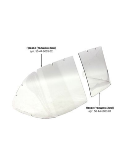 Стекло ветровое для лодки Казанка (правое) Полиуретан 50-44-6003-02