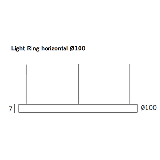 Henge Light Ring Horizontal D100 Brass