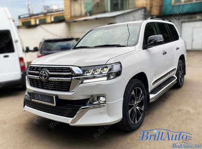 Фары Toyota Land Cruiser 200 в стиле LEXUS, БЕГАЮЩИЕ