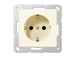 Jung EP1420KI ECO profi, Розетка со шторками, слоновая кость