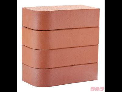 Кирпич печной лицевой полнотелый ЛСР М400, 250х120х65мм, R-60 угловой красный