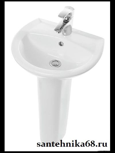 Раковина с пьедесталом Sanita Умывальник-тюльпан Аттика-48 с отверстием