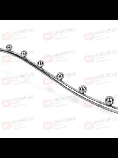 7SL7036A Крючок d-7мм волнообразный хром 9 шариков для профиля системы Vertical L=350 мм