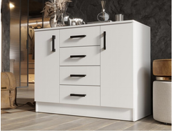 КОМОД К1000-2Д (белый гладкий), 1000*830*440