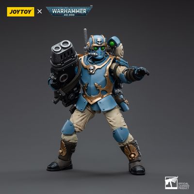 Имперская гвардия - Отпрыски Темпестус - 55-й полк Каппа-Орлов (Warhammer 40k) - КОЛЛЕКЦИОННАЯ ФИГУРКА 1/18 Astra Militarum Tempestus Scions Squad 55th Kappic Eagles Plasma Gunner (JT5048) - JOYTOY