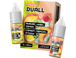 DUALL TANDEM SALT (STRONG) 30ml - АНАНАС / КИВИ / ЛИМОН & СПРАЙТ / ПЕРСИК / ЯГОДЫ