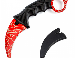 Нож складной (Керамбит, кровавая паутина)
