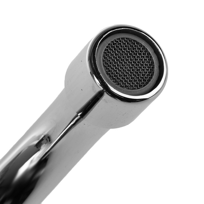 Смеситель для кухни с гайкой двухрыжачный, Латунь, Хром, Accoona A4673