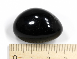 Турмалин черный, Шерл, галтовка, Бразилия (30*21*20 мм, 22 г) №28486