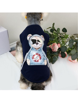 Майка для собак Мишка в очках