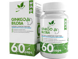 Гинкго билоба экстракт (Ginkgo biloba extract), 60 кап. (NaturalSupp)