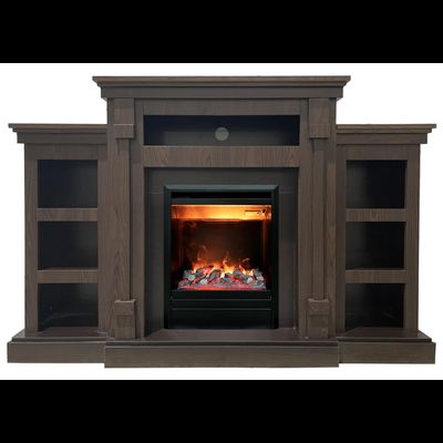 Электрокамин Теннесси LUX AO с очагом 3D Olympic