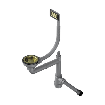 Арматура для одночашевых моек с универсальным прямоугольным переливом WK-1-UN