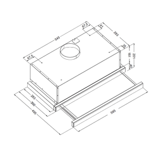 Вытяжка с выдвижным экраном Korting KHP 6512 W