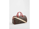 Дорожная сумка женская Michael Kors с логотипом красно-коричневая