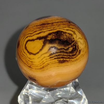 Агат, шар. Мадагаскар. 34мм