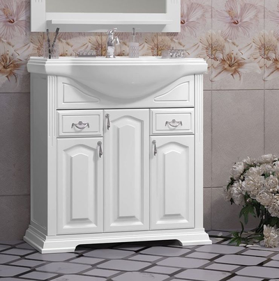 Мебель для ванной Opadiris Риспекто 80 белый матовый