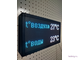 Светодиодное табло с отображением температуры воды и воздуха 19*35см (Размер А4)