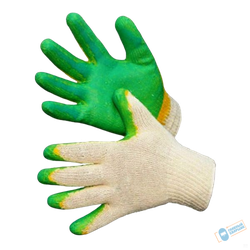 Перчатки рабочие х/б с латексным покрытием