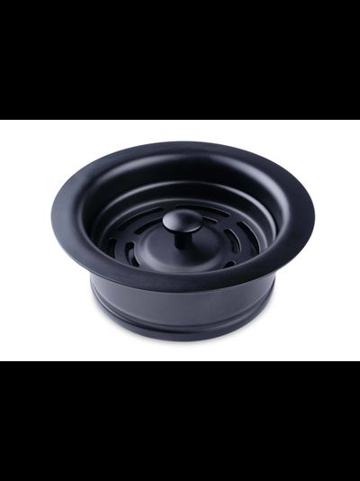 Комплект для измельчителя: фланец + кнопка в цвете "Матовый черный"