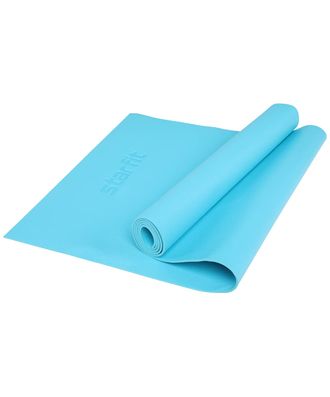 Коврик для йоги STARFIT FM-103, PVC HD, 173 x 61 x 0,4 см, голубой