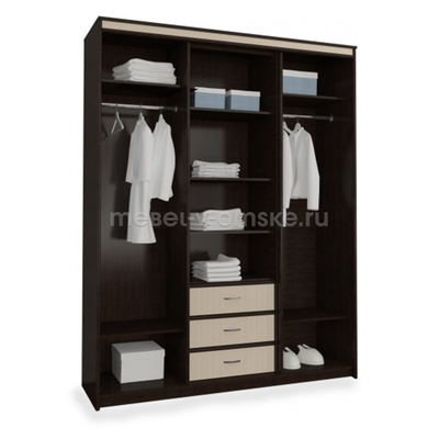 Шкаф-купе Карина 1,7 с 2 зеркалами
