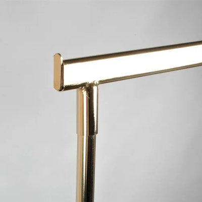 G-RD009 Вешало усиленное напольное одноярусное цвет золото L-1200 mm