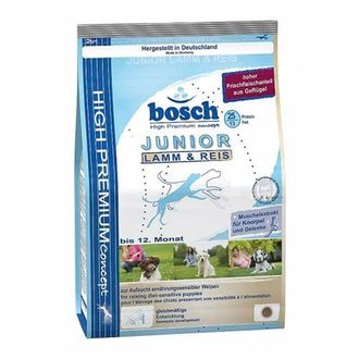 Корм для щенков Bosch (Бош) Junior Ягненок с Рисом  15 кг