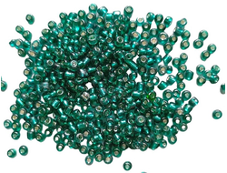 Ярко-синий круглый бисер